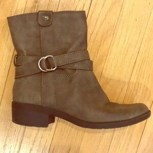 Anne Klein grey ankle booties